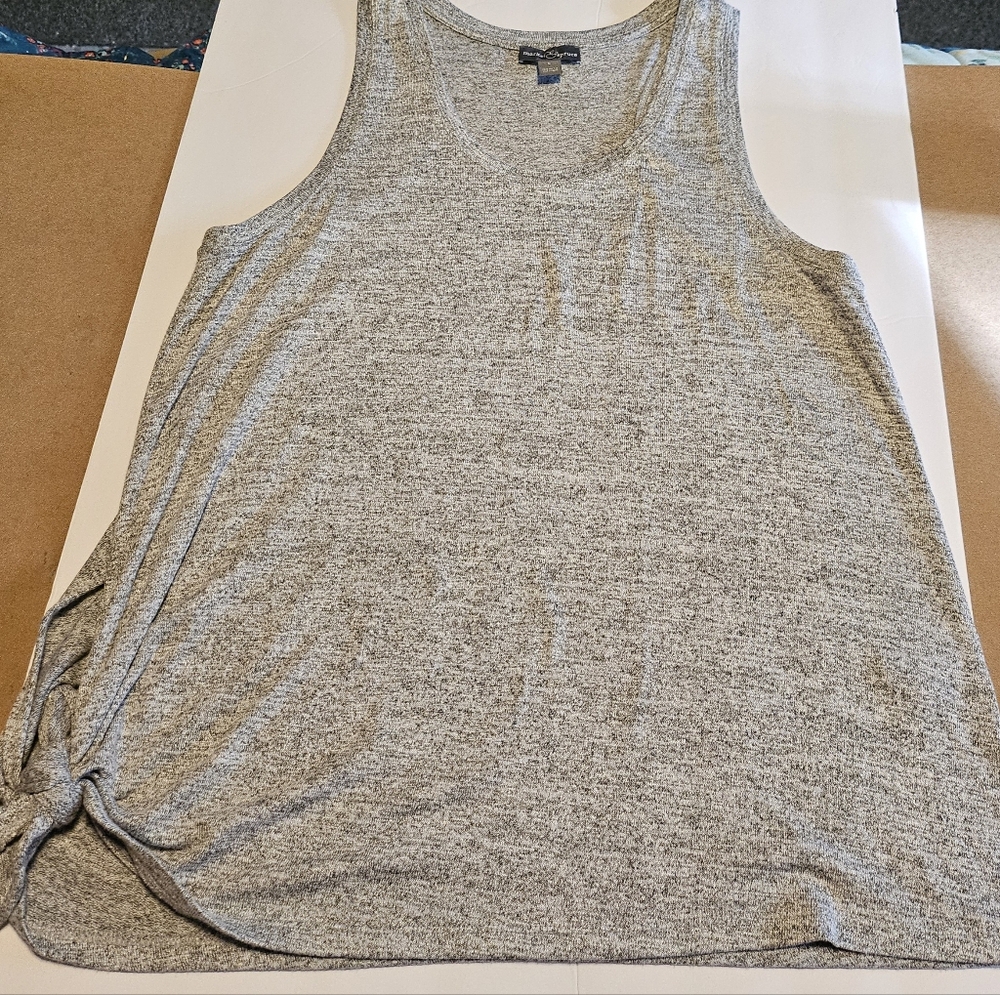 New Tie Front Relaxed Tank Top